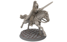 Load image into Gallery viewer, Rohan - Riders of Warhorses Captain King guards, Knight of Rohan,  the Horse-lords,  rider of the mark,  minis for wargame D&amp;D, Lotr...
