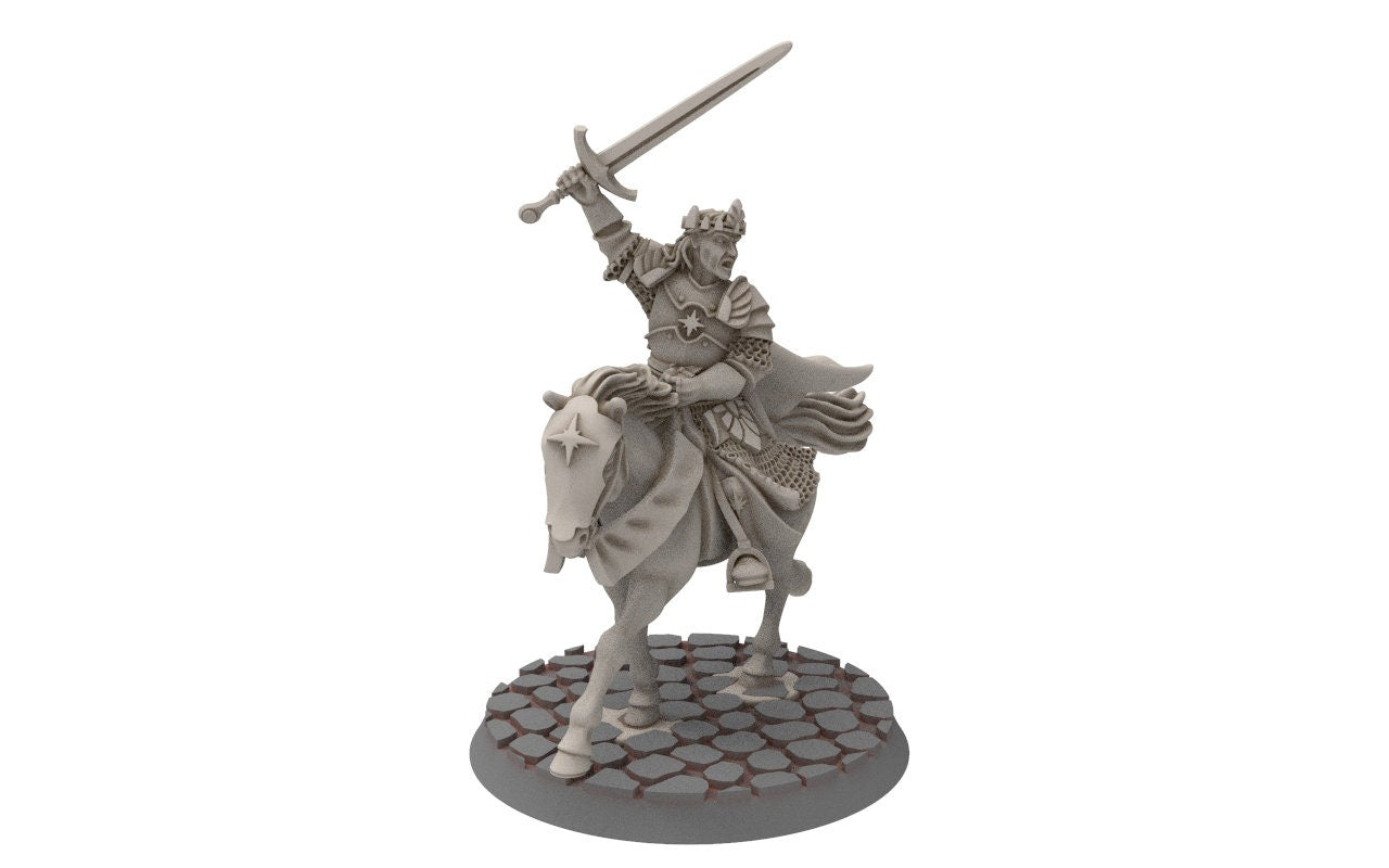 Ornor - Aethelion, King of the Lost Kingdom of the North,  Dune Din, Misty Mountains, miniatures for wargame D&D, Lotr...