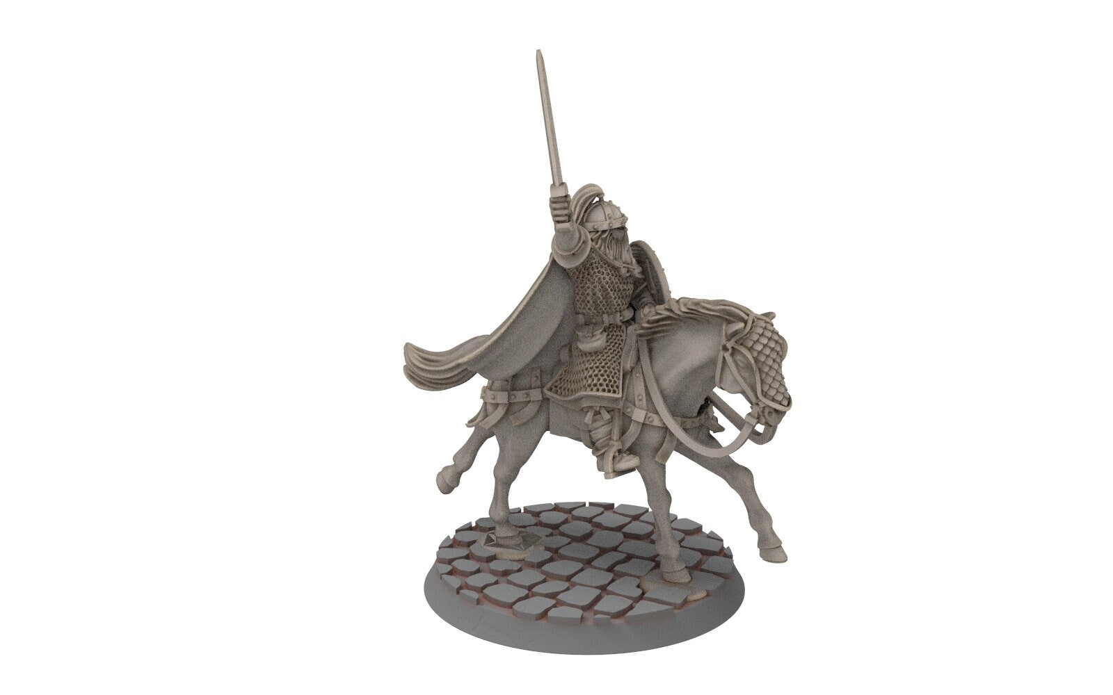 Rohan - Riders of Warhorses King Hrothgar, Knight of Rohan,  the Horse-lords,  rider of the mark,  minis for wargame D&D, Lotr...