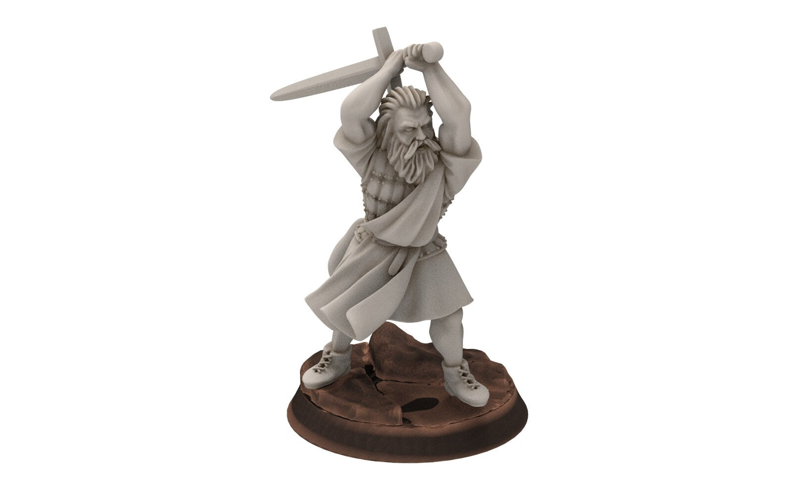 Gandor - Fief levy clan men Warrior highlander, minis for wargame D&D, Lotr...