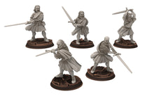 Load image into Gallery viewer, Gandor - Fief levy clan men Warrior highlander, minis for wargame D&amp;D, Lotr...
