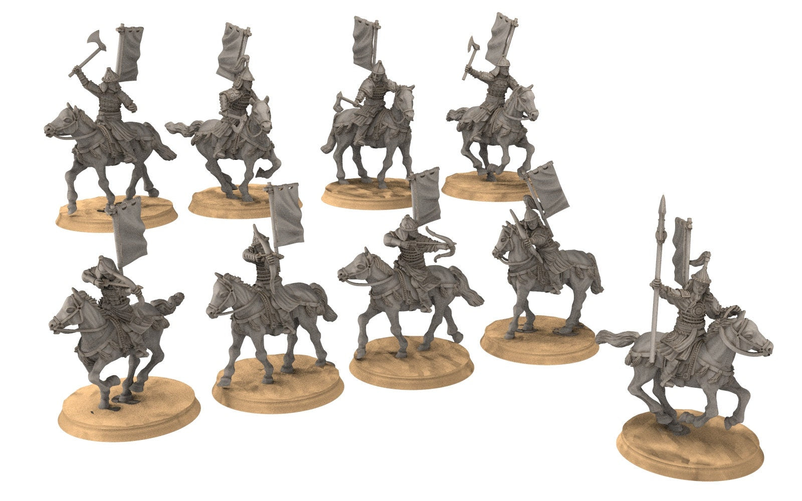 Kandahar - Kheshig Army bundle golden horde, fell dark lords humans, Kandahar, Khwarezm, oriental, Rhur, miniatures for wargame D&D, Lotr...