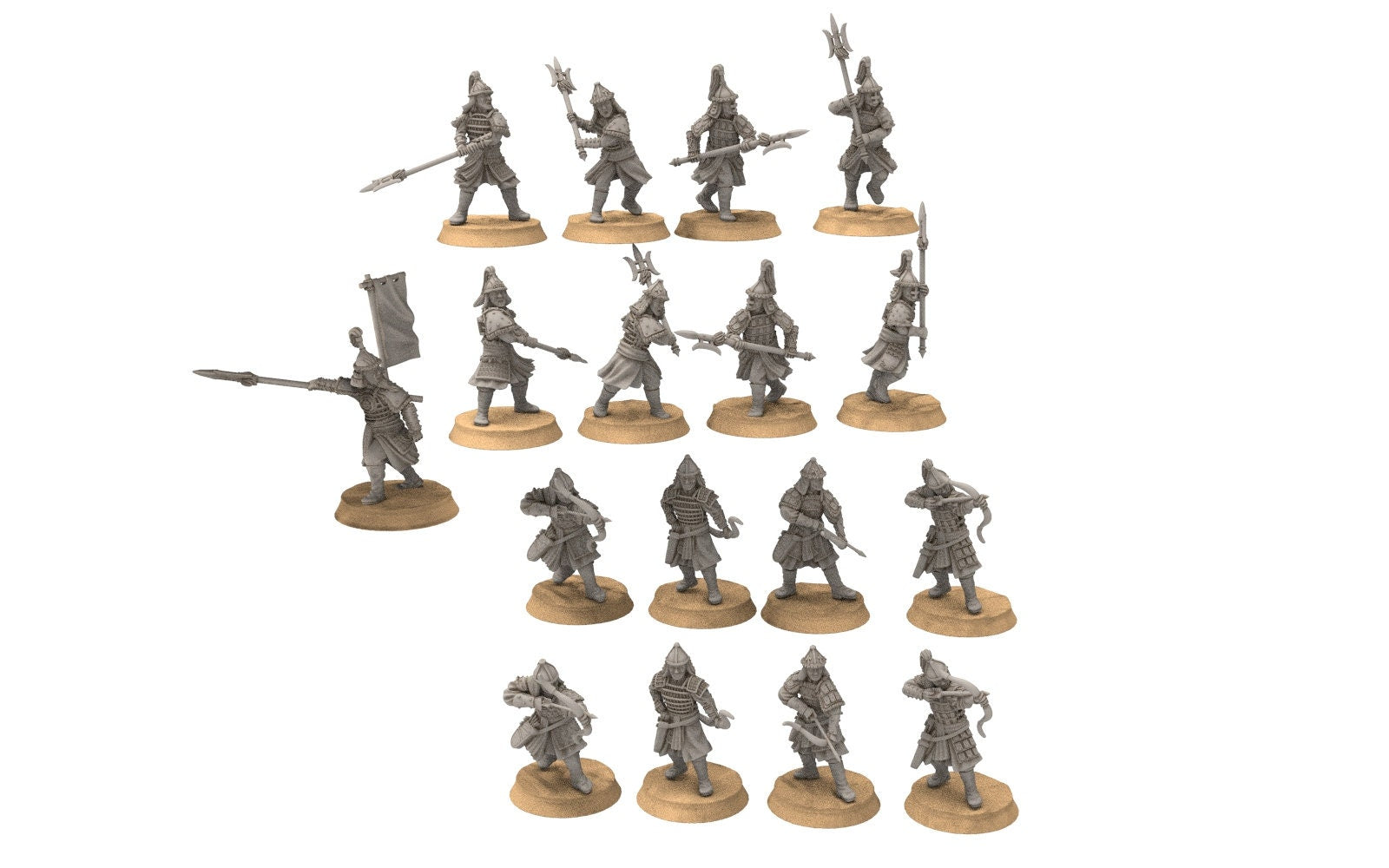 Kandahar - Kheshig Army bundle golden horde, fell dark lords humans, Kandahar, Khwarezm, oriental, Rhur, miniatures for wargame D&D, Lotr...