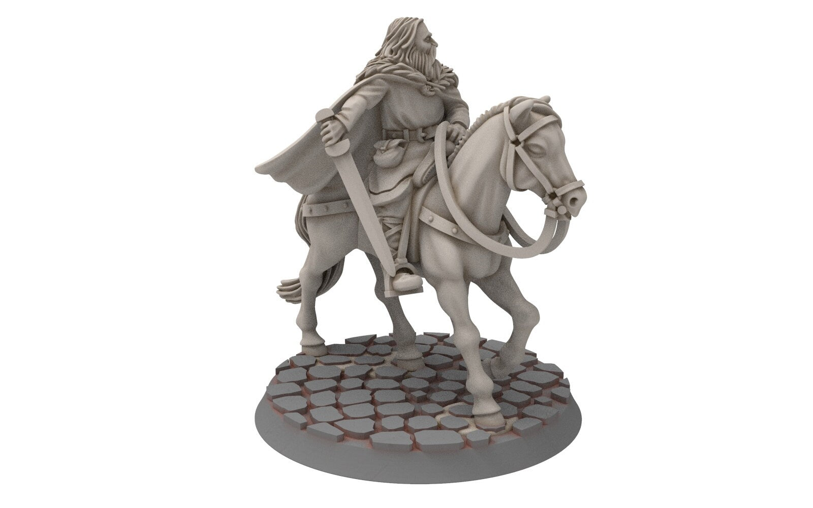 Rohan - Riders of Warhorses King Hrothgar unarmoured, Knight of Rohan,  the Horse-lords,  rider of the mark,  minis for wargame D&D, Lotr...