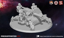 Load image into Gallery viewer, Rundsgaard - Gungnir Heavy Support pod, imperial infantry, post-apocalyptic empire, usable for tabletop wargame.

