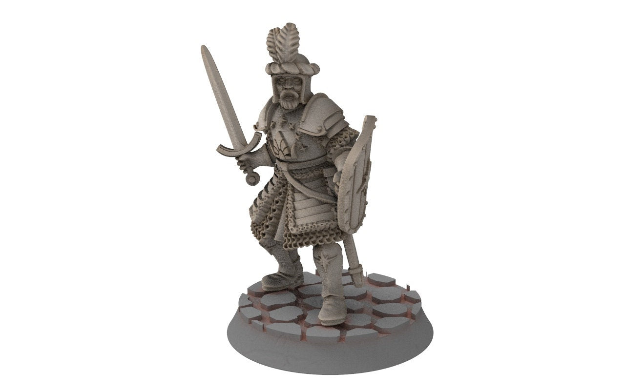 Ornor - General of the Lost Kingdom of the North,  Dune Din, Misty Mountains, miniatures for wargame D&D, Lotr...