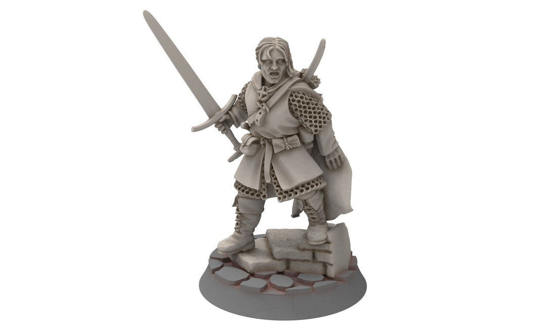Ornor - Amrill Ranger Heir of the North, Protectors of the Shire, Dune Din, Merbury, Bowmen, Scouts miniatures for wargame D&D, Lotr...