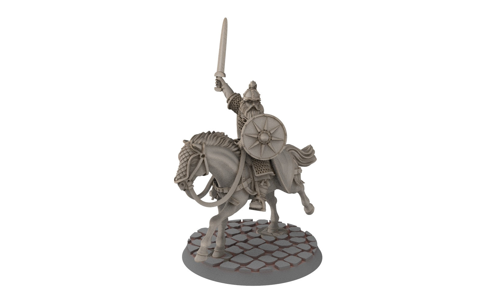 Rohan - Riders of Warhorses King Hrothgar, Knight of Rohan,  the Horse-lords,  rider of the mark,  minis for wargame D&D, Lotr...