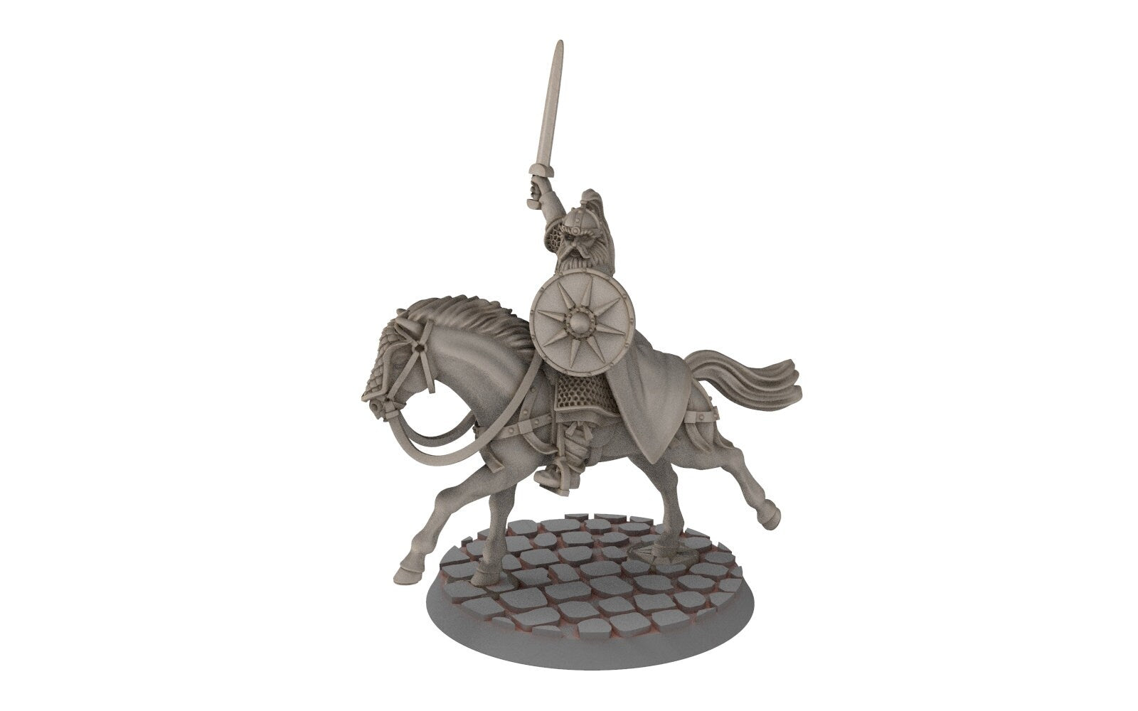 Rohan - Riders of Warhorses King Hrothgar, Knight of Rohan,  the Horse-lords,  rider of the mark,  minis for wargame D&D, Lotr...