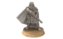 Load image into Gallery viewer, Rohan - Riders of Warhorses King Hrothgar unarmoured, Knight of Rohan,  the Horse-lords,  rider of the mark,  minis for wargame D&amp;D, Lotr...
