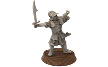 Load image into Gallery viewer, Corsairs - Heavy Pirate Axemen, immortals fell dark humans, port corsairs Harad Bedouin Arab Sarazins miniatures for wargame D&amp;D, Lotr...
