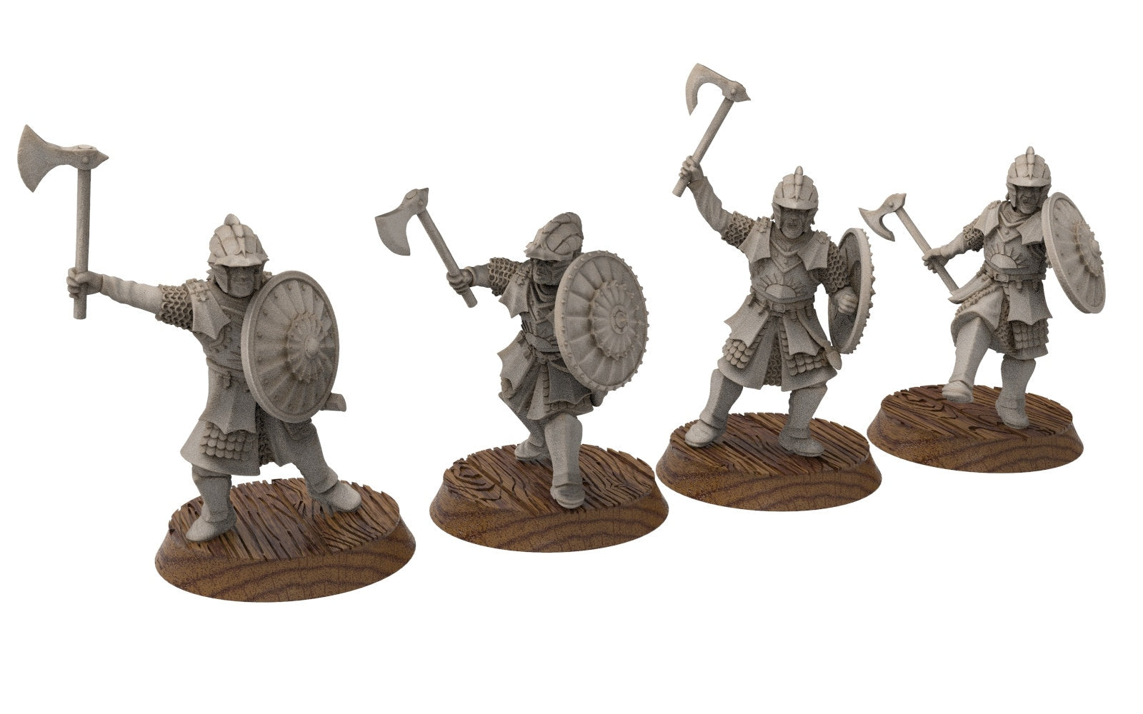 Corsairs - Heavy Pirate Axemen, immortals fell dark humans, port corsairs Harad Bedouin Arab Sarazins miniatures for wargame D&D, Lotr...