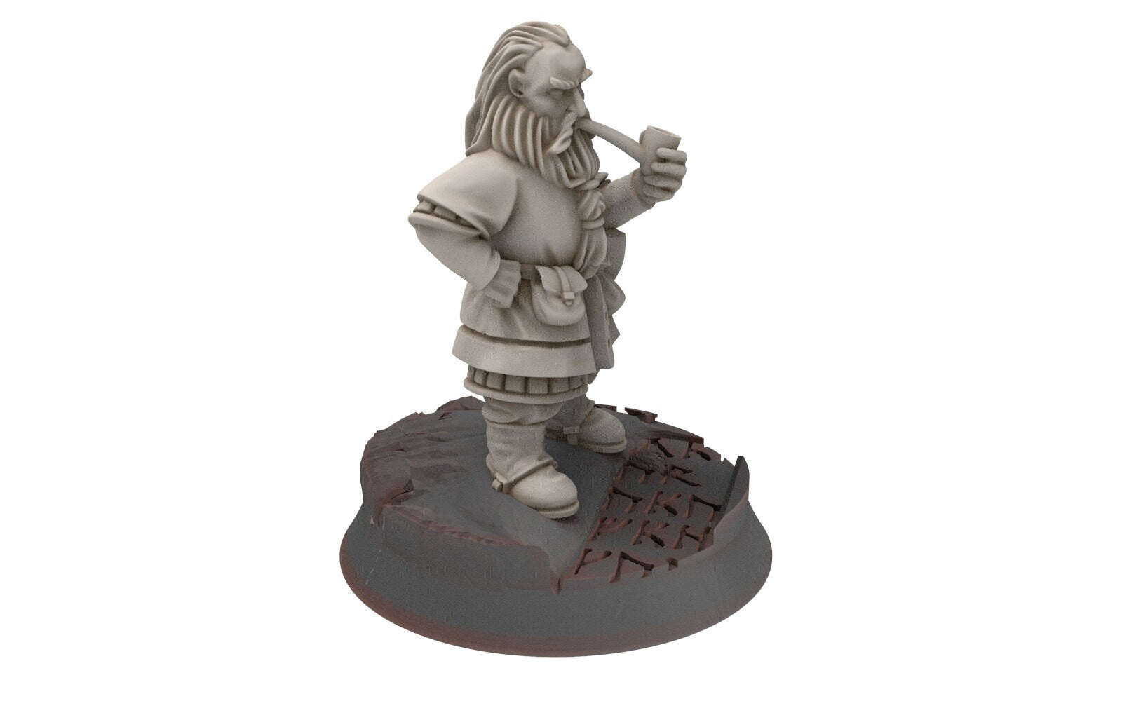 Dwarves - Dwarf with pipe, The Dwarfs of The Mountains, for Lotr, Medbury miniatures