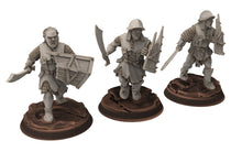 Load image into Gallery viewer, Orcs horde - Orc Armoured Scouts with Swords, Orc warriors warband, Middle rings miniatures for wargame D&amp;D, Lotr... Medbury miniatures
