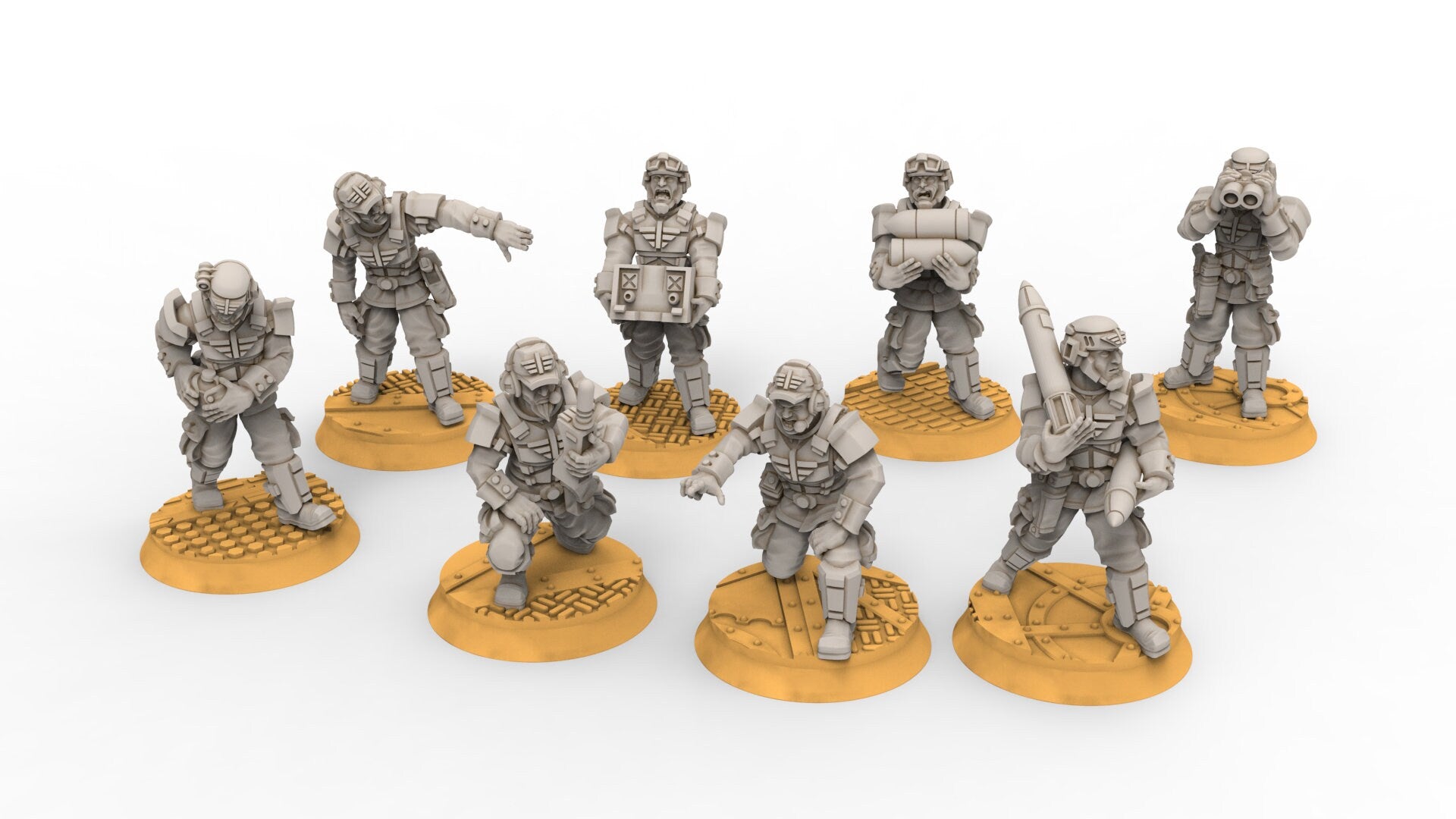 Rundsgaard - Gungnir Heavy Support pod, imperial infantry, post-apocalyptic empire, usable for tabletop wargame.