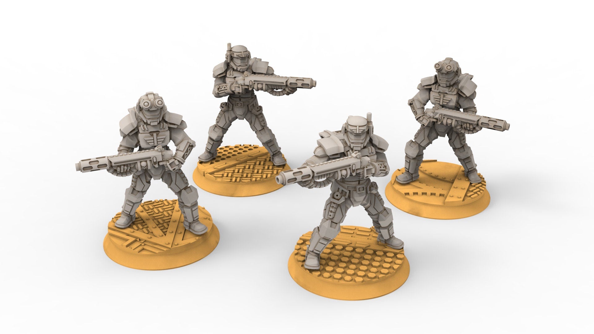 Rundsgaard -  Multi-Melta Elite Creed Guard, infanterie impériale, empire post apocalyptique, utilisable pour tabletop wargame.