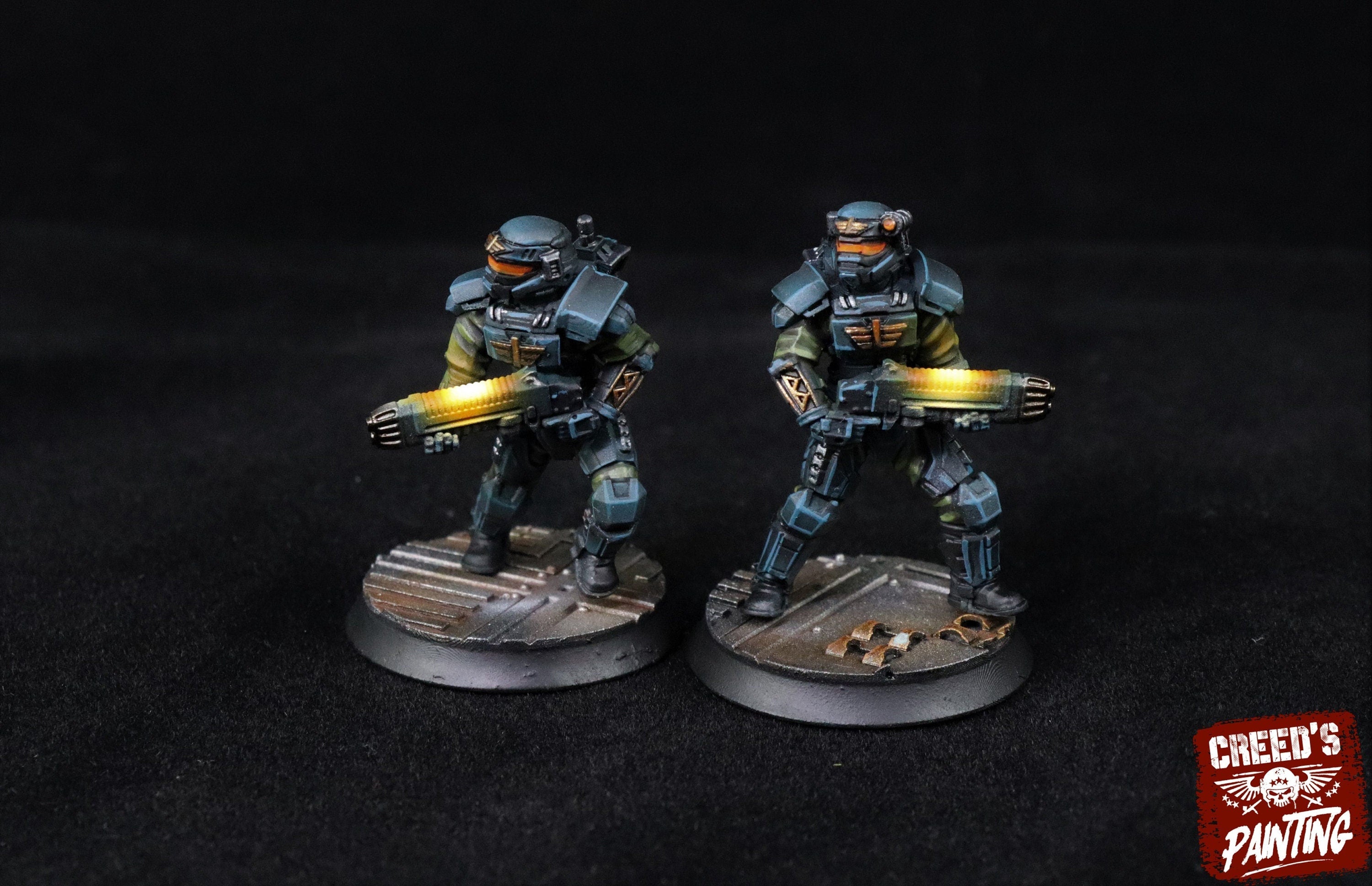 Rundsgaard - Plasma Elite Creed Guard, infanterie impériale, empire post apocalyptique, utilisable pour tabletop wargame.