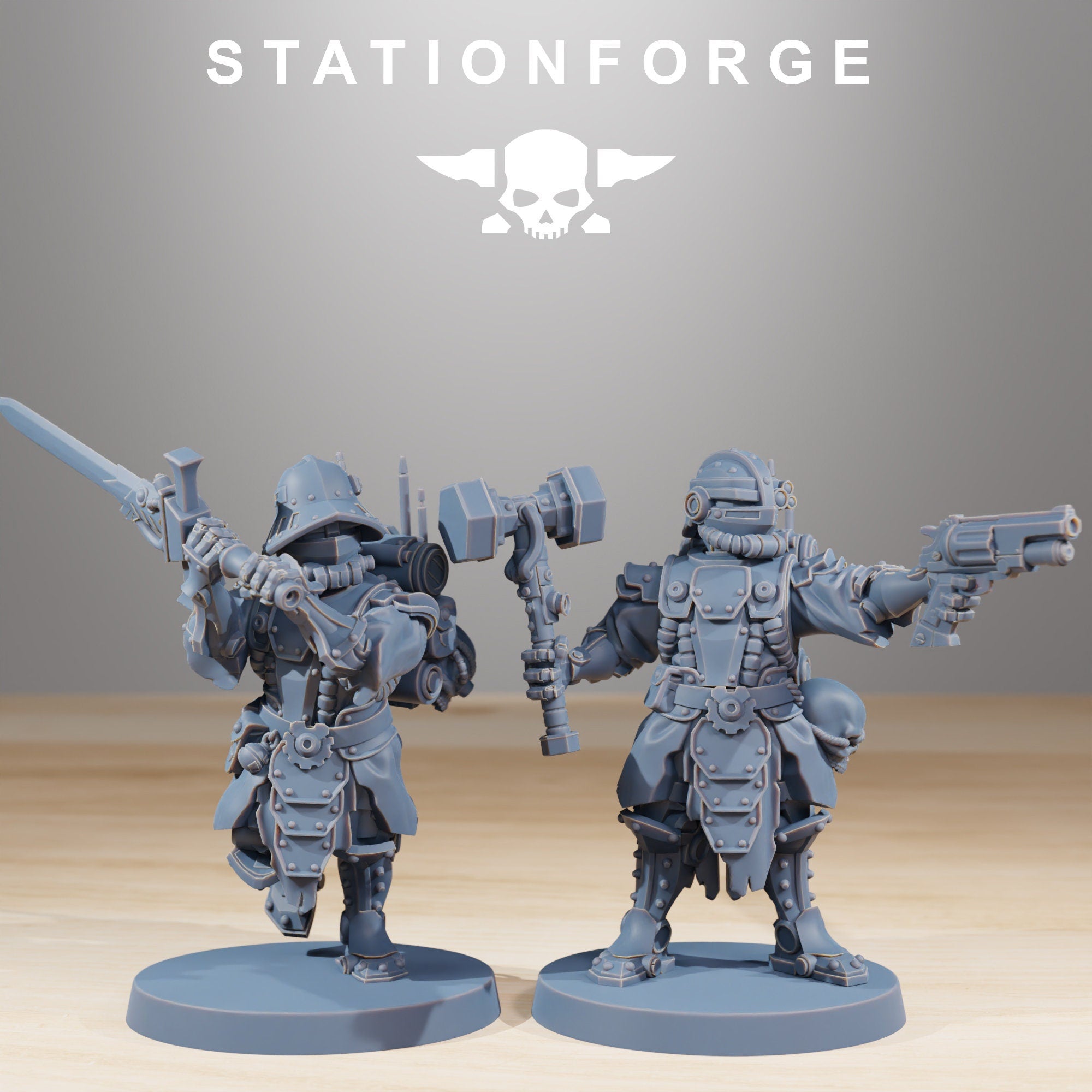 Scavenger Frontliners Infantry, mechanized infantry, post apocalyptic empire, usable for tabletop wargame.