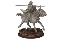 Load image into Gallery viewer, Gandor - Old Cavalry of the west hight humans, modular convertible minis for wargame D&amp;D, Lotr... Quatermaster3D miniatures
