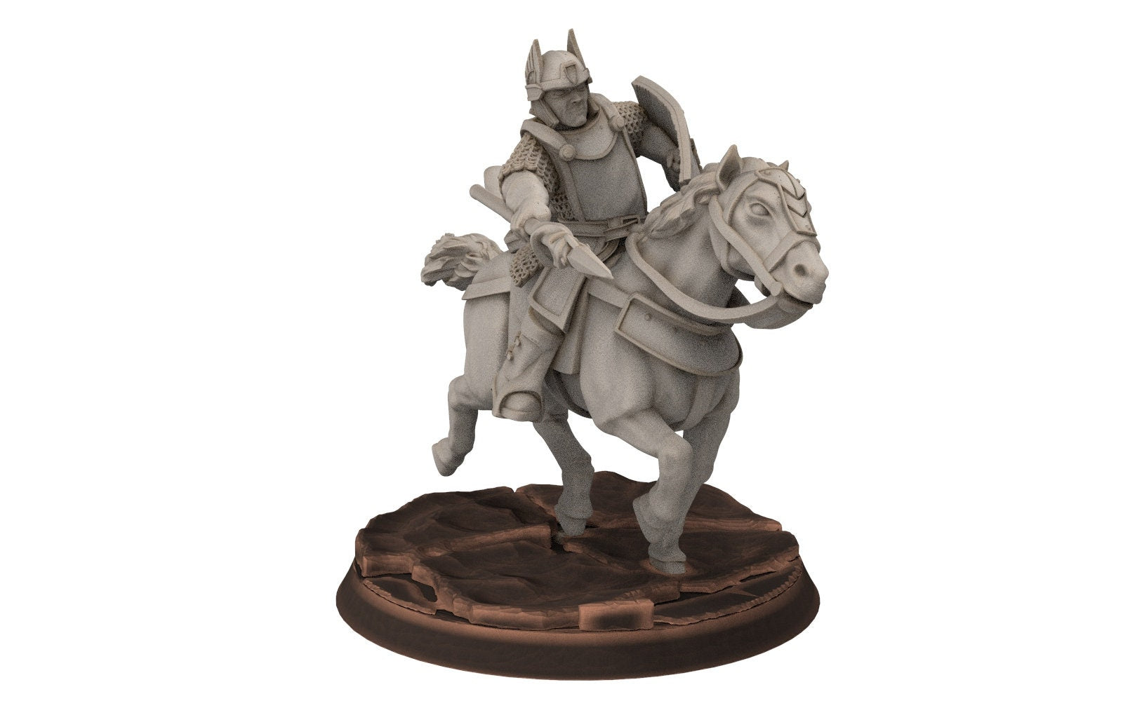 Gandor - Old Cavalry of the west hight humans, modular convertible minis for wargame D&D, Lotr... Quatermaster3D miniatures