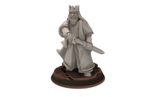Load image into Gallery viewer, Gandor - Old Nobles of the west hight humans, minis for wargame D&amp;D, Lotr... Quatermaster3D miniatures
