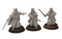 Load image into Gallery viewer, Gandor - Old Nobles of the west hight humans, minis for wargame D&amp;D, Lotr... Quatermaster3D miniatures
