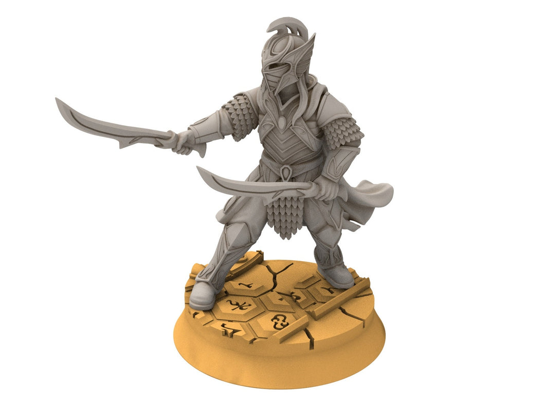 Rivandall - Lord of blades, Last Hight elves from the West, Middle rings miniatures pour wargame D&D, SDA... Quatermaster3D miniatures