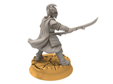Load image into Gallery viewer, Rivandall - Lord of blades, Last Hight elves from the West, Middle rings miniatures pour wargame D&amp;D, SDA... Quatermaster3D miniatures
