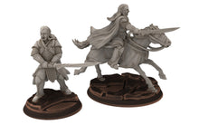 Load image into Gallery viewer, Rivandall - Regent of the river, Last Hight elves from the West, Middle rings miniatures pour wargame D&amp;D, SDA... Quatermaster3D miniatures
