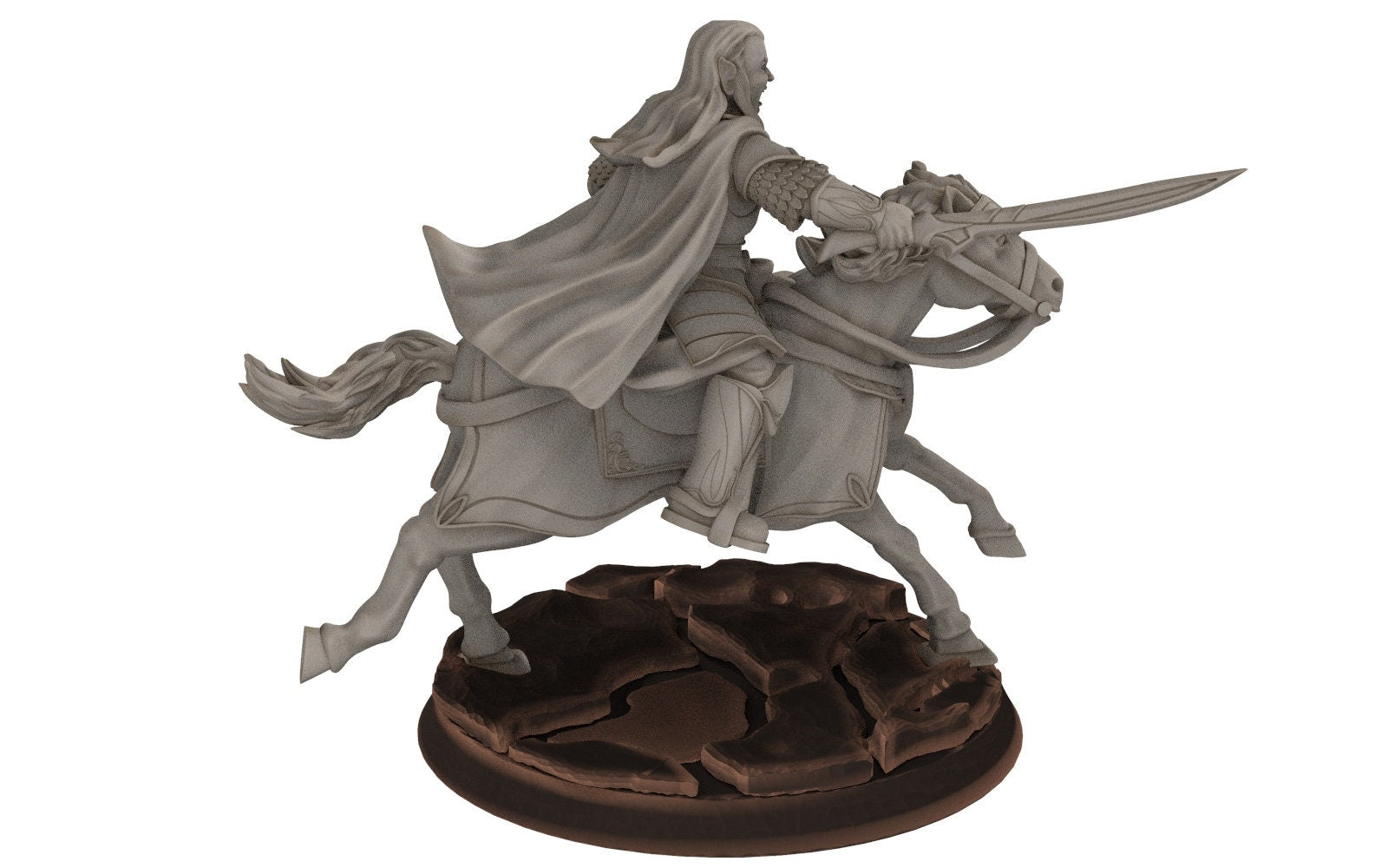 Rivandall - Regent of the river, Last Hight elves from the West, Middle rings miniatures pour wargame D&D, SDA... Quatermaster3D miniatures