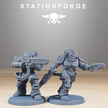 Load image into Gallery viewer, Socratis - Exterminators, mechanized infantry, post apocalyptic empire, usable for tabletop wargame.
