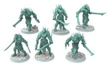 Load image into Gallery viewer, Dark city - Torture Bundle warriors Army Dark elves raiders eldar drow, 450pts Modular convertible 3D printed miniatures
