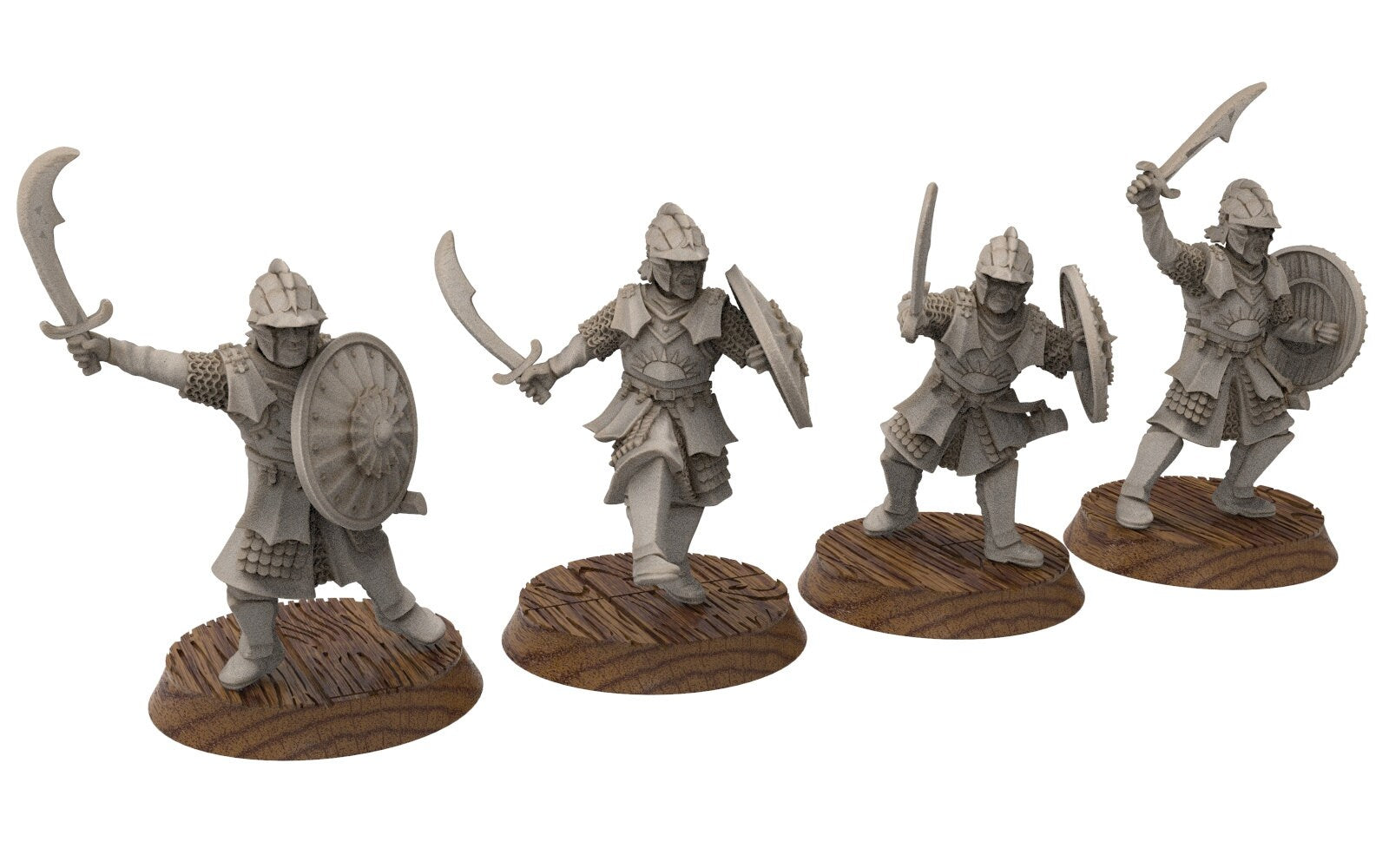 Corsairs - Heavy Pirate Warriors, immortals fell dark humans, port corsairs Harad Bedouin Arab Sarazins miniatures for wargame D&D, Lotr...