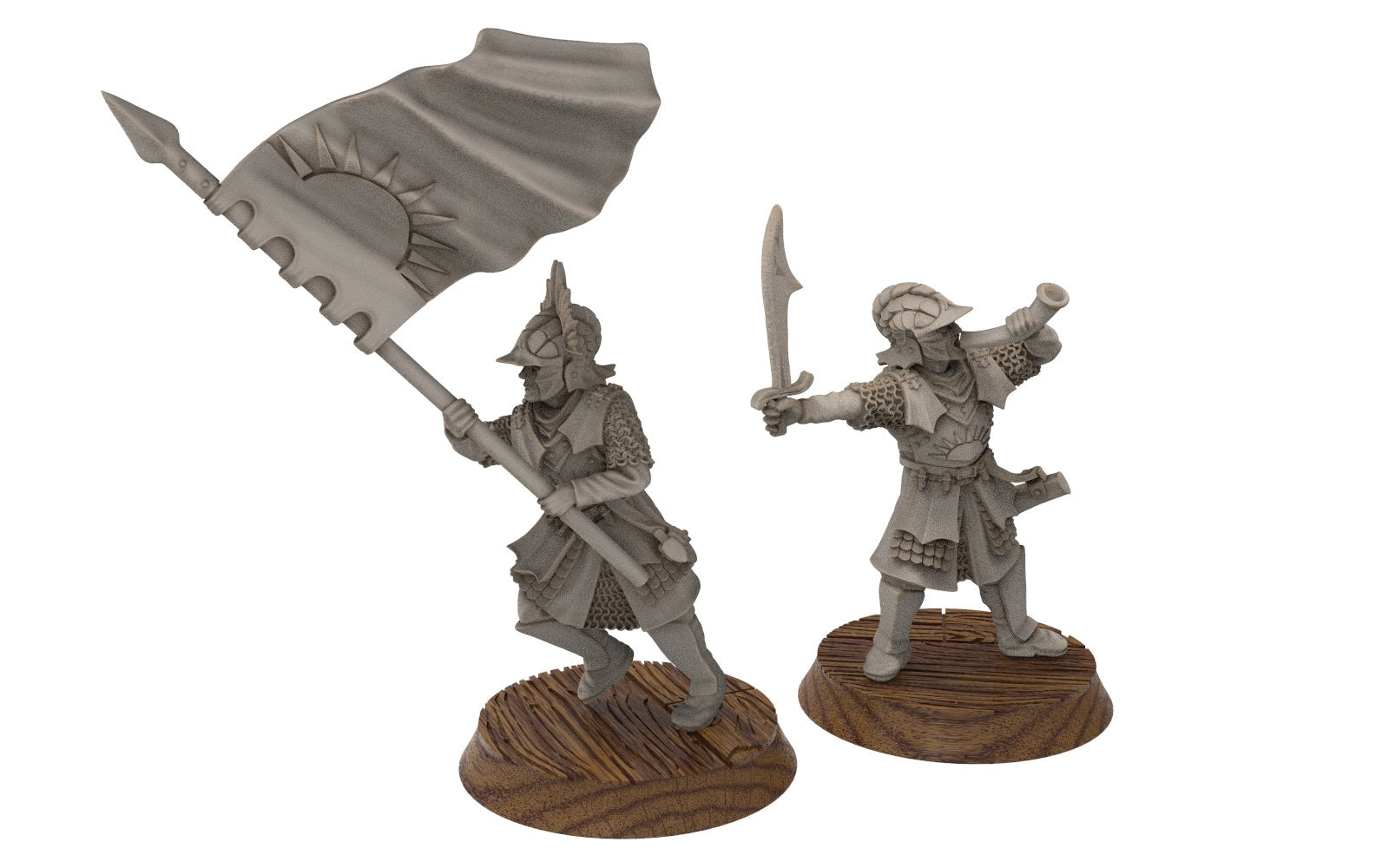 Corsairs - Heavy Pirate Axemen, immortals fell dark humans, port corsairs Harad Bedouin Arab Sarazins miniatures for wargame D&D, Lotr...