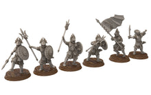 Load image into Gallery viewer, Corsairs - Heavy Pirate spearmen, immortals fell dark humans, port corsairs Harad Bedouin Arab Sarazins miniatures for wargame D&amp;D, Lotr...
