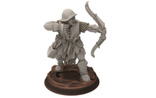 Load image into Gallery viewer, Orcs horde - Orc Armoured Scouts with Bows, Orc warriors warband, Middle rings miniatures for wargame D&amp;D, Lotr... Medbury miniatures
