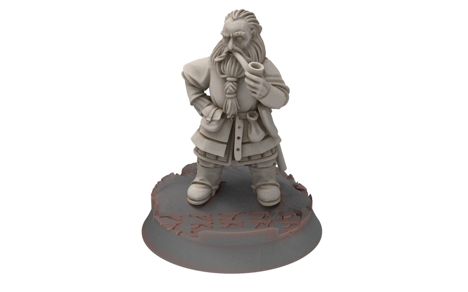 Dwarves - Dwarf with pipe, The Dwarfs of The Mountains, for Lotr, Medbury miniatures