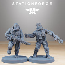 Load image into Gallery viewer, GrimGuard - Jungle fighter, mechanized infantry, post apocalyptic empire, usable for tabletop wargame.
