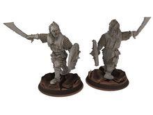 Load image into Gallery viewer, Orc horde - Orc Leader, Orc warriors warband, Middle rings miniatures pour wargame D&amp;D, SDA... Medbury miniatures
