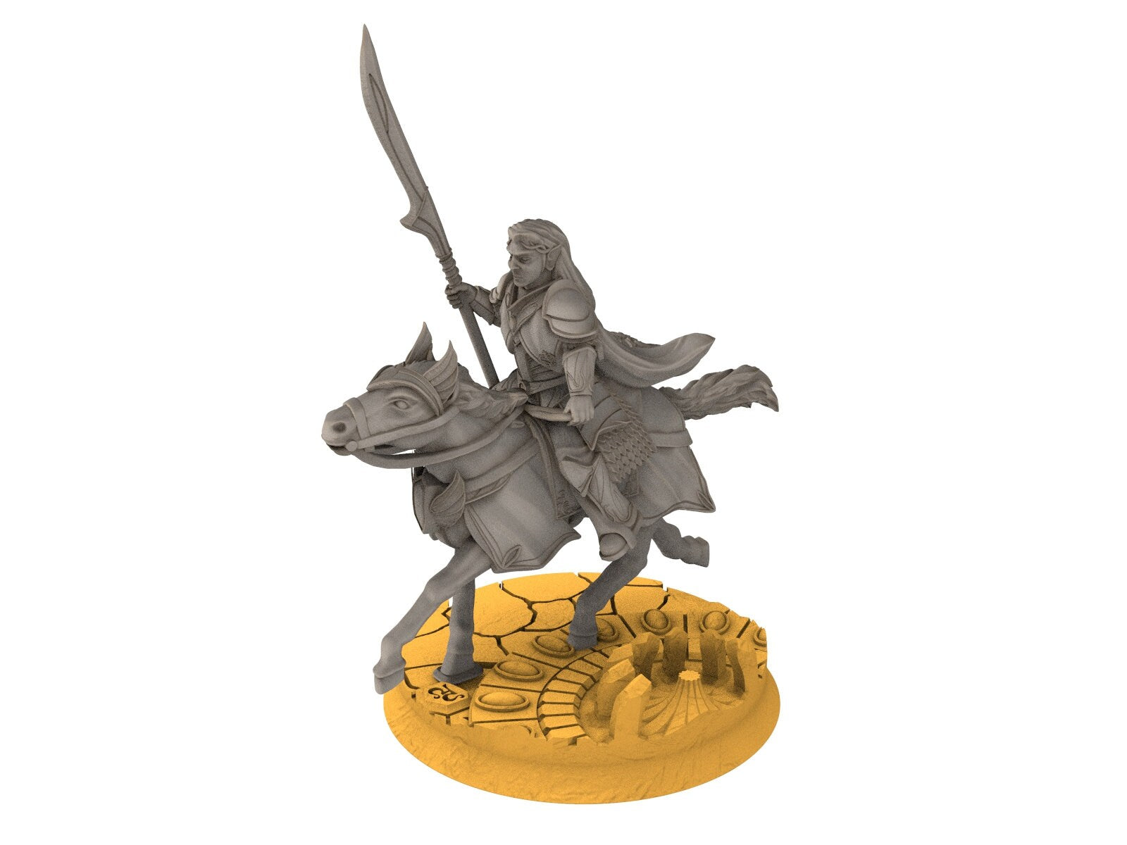 Rivandall - Hight King of the elves, Last elves from the West, Middle rings miniatures pour wargame D&D, SDA... Quatermaster3D miniatures