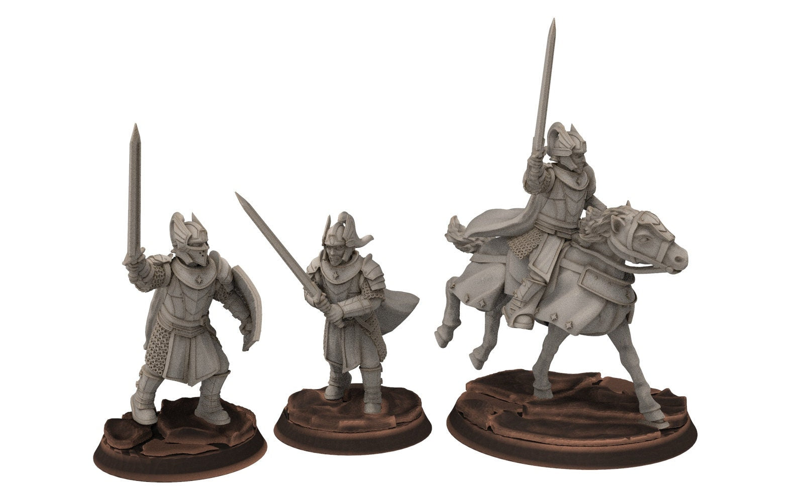 Gandor - Old Prince of the west hight humans, minis for wargame D&D, Lotr... Quatermaster3D miniatures