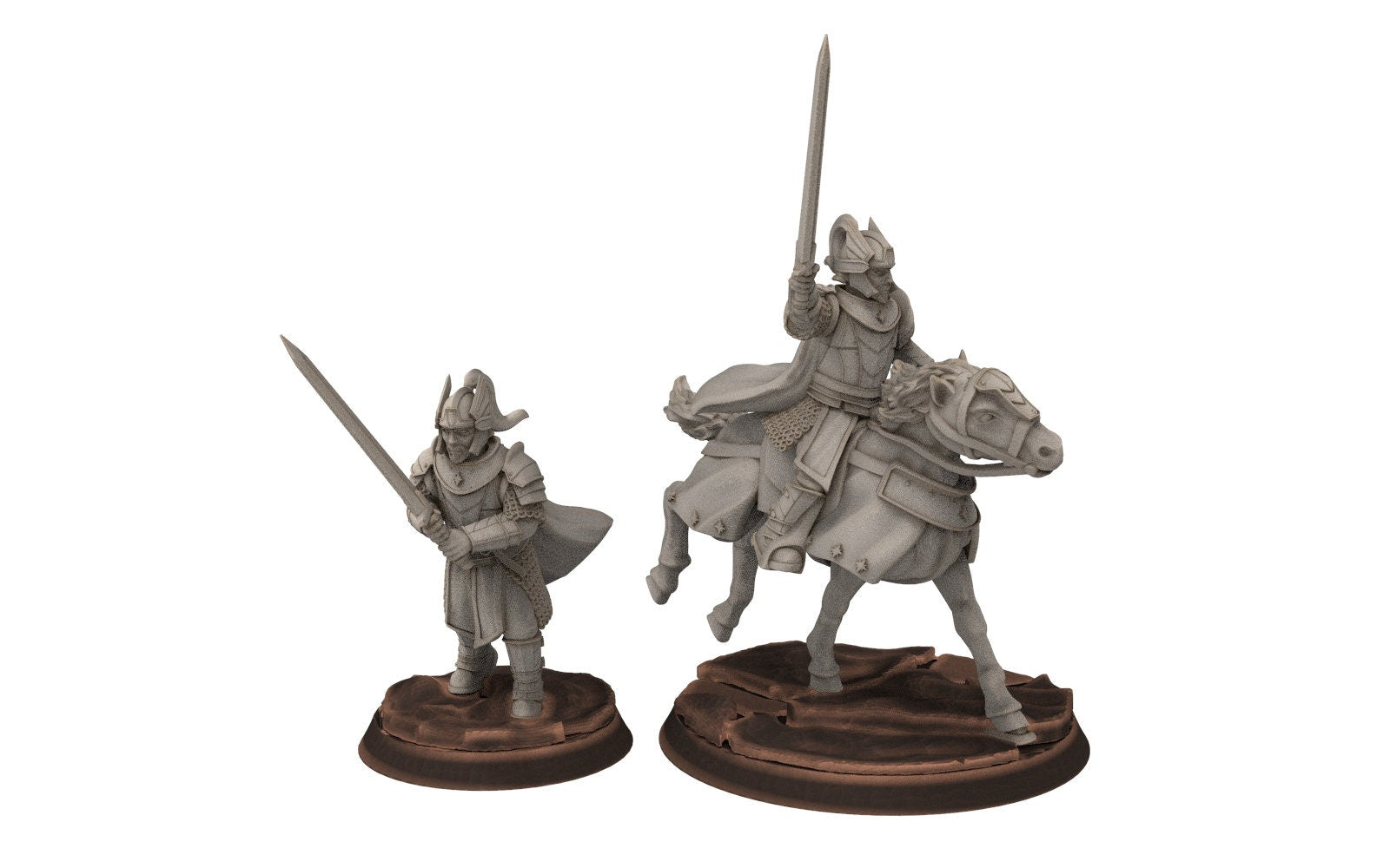 Gandor - Old Prince of the west hight humans, minis for wargame D&D, Lotr... Quatermaster3D miniatures