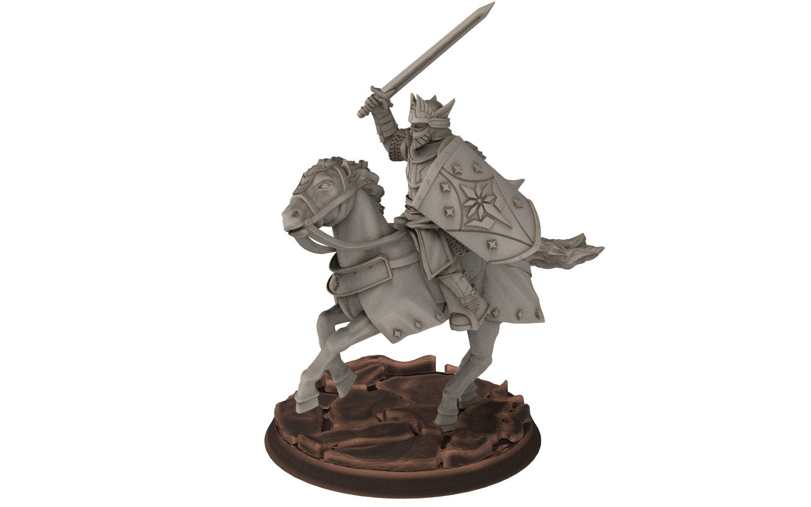 Gandor - Old King of the west hight humans, minis for wargame D&D, Lotr... Quatermaster3D miniatures