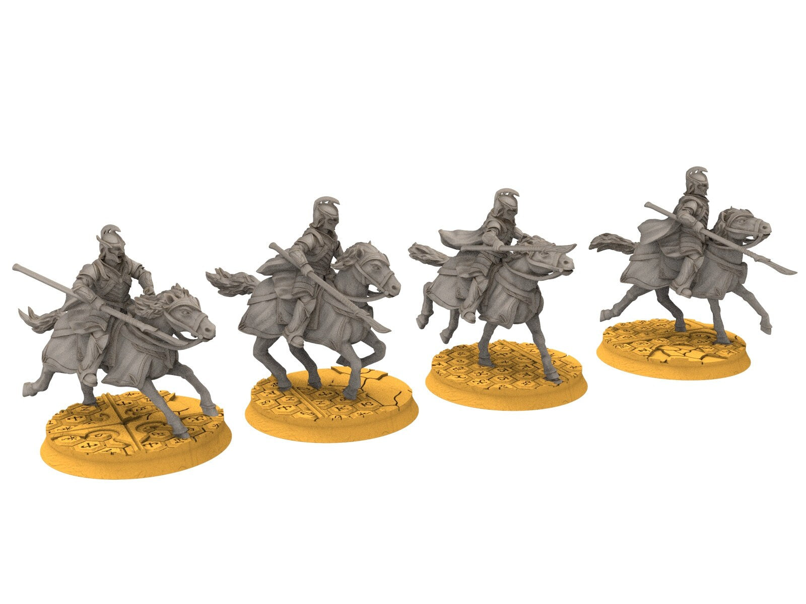 Rivandall - Light Cavalry Elf, Last elves from the West, Middle rings for wargame D&D, Lotr... Modular convertible miniatures Quatermaster3D