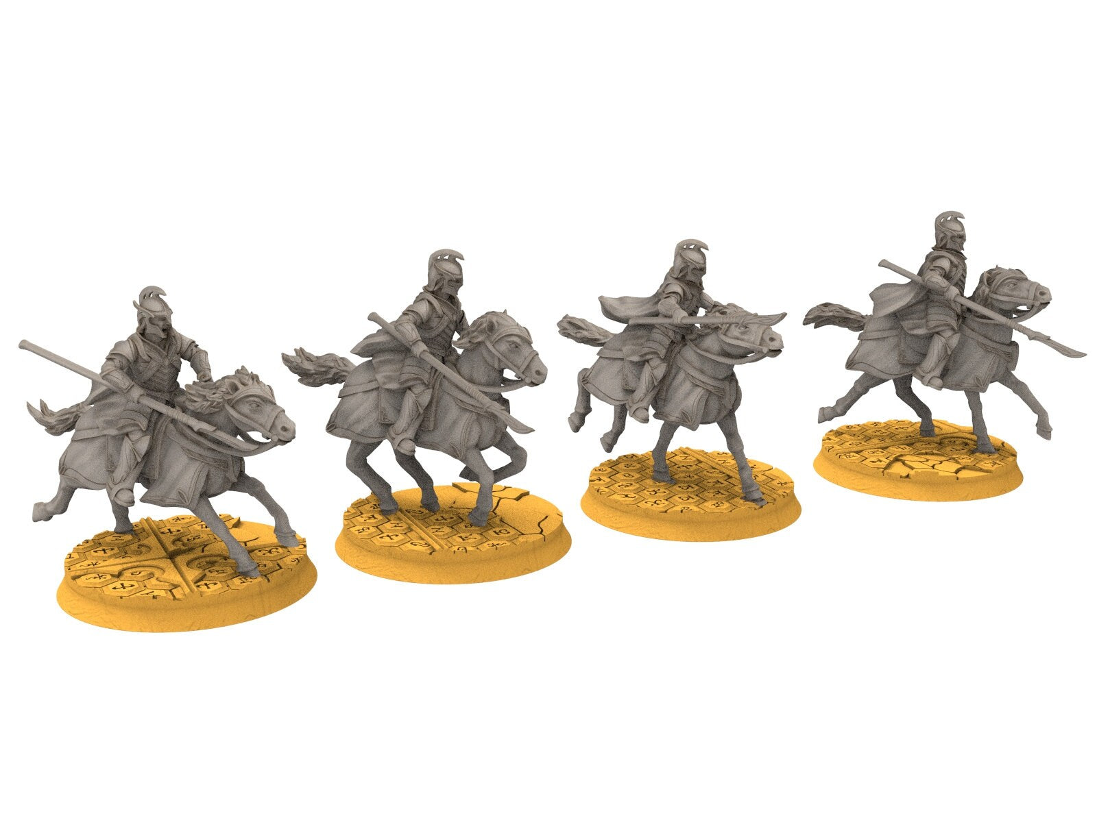 Rivandall - Light Cavalry Elf, Last elves from the West, Middle rings for wargame D&D, Lotr... Modular convertible miniatures Quatermaster3D