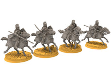 Load image into Gallery viewer, Rivandall - Heavy Cavalry Elf, Last elves from the West, Middle rings for wargame D&amp;D, Lotr... Modular convertible miniatures Quatermaster3D
