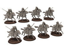 Load image into Gallery viewer, Darkwood - Armoured Wood elves Cavalry, Middle rings for wargame D&amp;D, Lotr... Personnalisable Modular convertible miniatures Quatermaster3D
