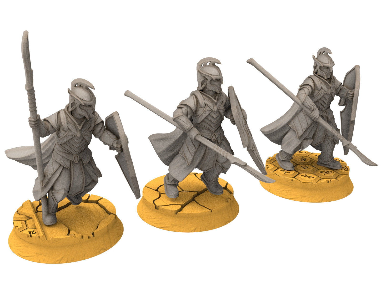 Rivandall - Elf Captain, Last elves from the West, Middle rings for wargame D&D, Lotr... Modular convertible miniatures Quatermaster3D