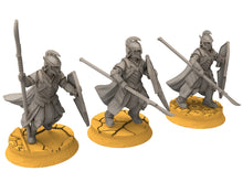Load image into Gallery viewer, Rivandall - Elf Captain, Last elves from the West, Middle rings for wargame D&amp;D, Lotr... Modular convertible miniatures Quatermaster3D
