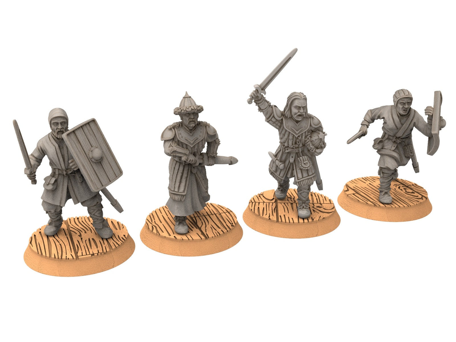 Lakecity - Army of Dobrynya, Boyar Of torgorod,  Lake, dragon, Misty Mountains, Town miniatures for wargame D&D, Lotr... Medbury miniatures